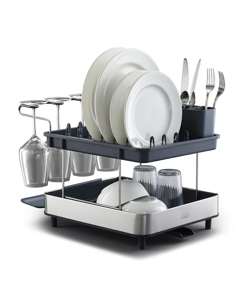 Joseph Joseph Excel Steel 2-Tier Stainless-Steel Dish Rack