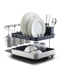 Joseph Joseph Excel Steel 2-Tier Stainless-Steel Dish Rack