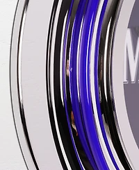 American Art Decor Modelo Retro Round Neon Wall Analog Clock with Pull Chain, 14.5"