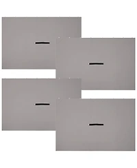 x Inch Polyester 4-Piece Gazebo Sidewall Set - Gazebo Curtains Only - Provides Shade and Privacy