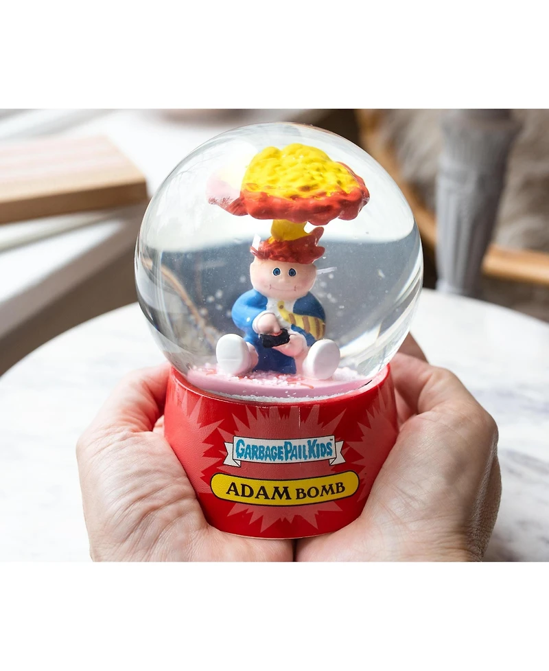 Surreal Entertainment Garbage Pail Kids Adam Bomb Snow Globe Display Piece Decoration | Home Decor for Kids Room Essentials | Retro-Style '80s Gifts a