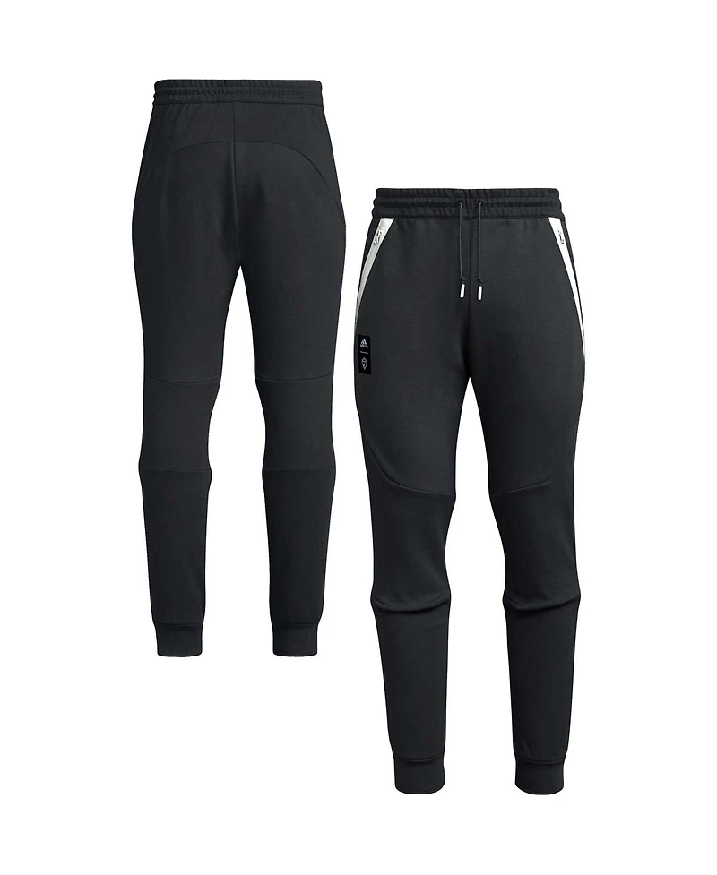 Men's adidas 2023 Player Black Colorado Rapids Club Travel Pants