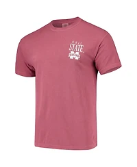 Men's Maroon Mississippi State Bulldogs Comfort Colors Welcome to the South T-shirt