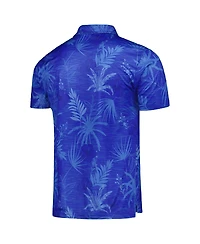 Men's Colosseum Royal Kansas Jayhawks Palms Team Polo Shirt