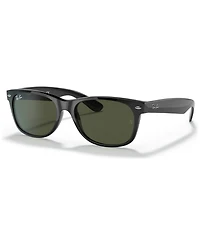 Ray-Ban Unisex New Wayfarer Sunglasses, RB2132 - Polished Black