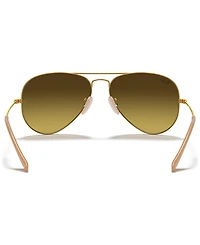 Ray-Ban Unisex Sunglasses, RB3025 Aviator Gradient