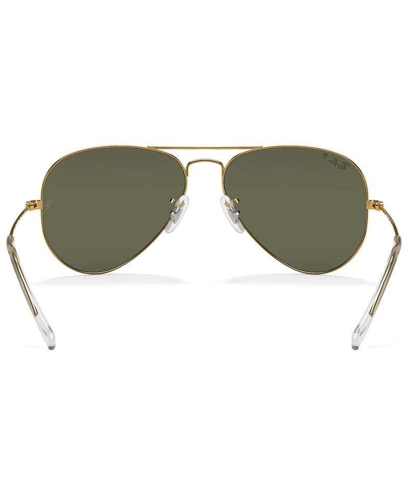 Ray-Ban Unisex Polarized Sunglasses, RB3025 Aviator Classic