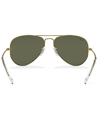 Ray-Ban Unisex Polarized Sunglasses, RB3025 Aviator Classic