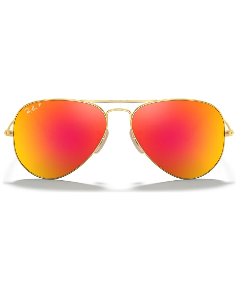 Ray-Ban Polarized Sunglasses, RB3025 Aviator Mirror