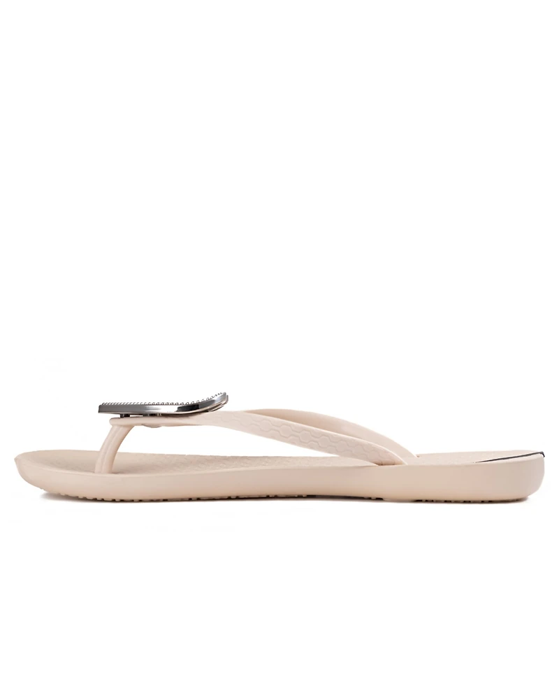 Ipanema Women's Wave Heart Sparkle Flip-flop Sandals