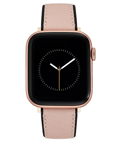 Nine West Women's Saffiano Textured Faux Leather Band designed for Apple Watch 42mm (Series 1-3 only) & 44/45/46/49mm (Ultra & Ultra 2)