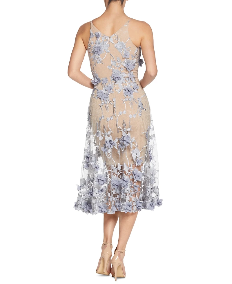 Dress the Population Audrey Floral Applique Lace