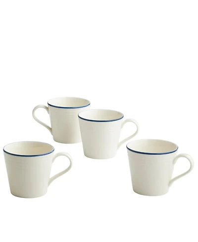 Royal Doulton Maze Denim Line Mug 13.oz, Set of 4
