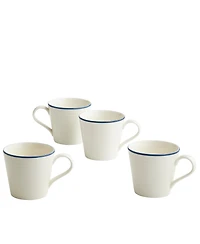 Royal Doulton Maze Denim Line Mug 13.oz, Set of 4