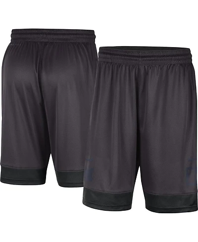 Men's Nike Charcoal Michigan Wolverines Performance Fast Break Shorts