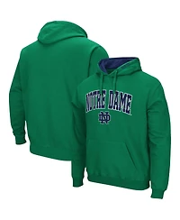 Men's Colosseum Green Notre Dame Fighting Irish Arch and Logo 3.0 Pullover Hoodie