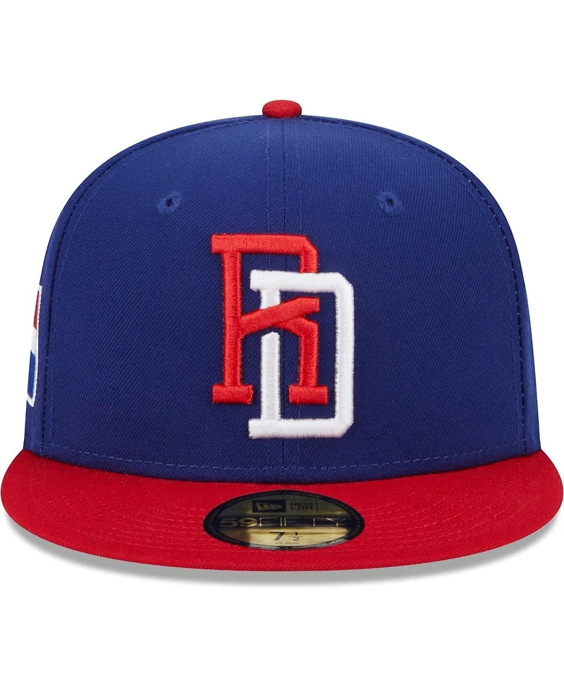 Men's New Era Blue Dominican Republic Baseball 2023 World Classic 59FIFTY Fitted Hat