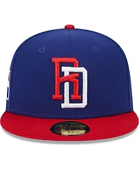 Men's New Era Blue Dominican Republic Baseball 2023 World Classic 59FIFTY Fitted Hat