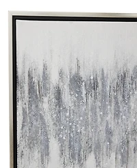 Rosemary Lane Canvas Abstract Framed Wall Art with Silver-Tone Frame, 71" x 1" x 20"