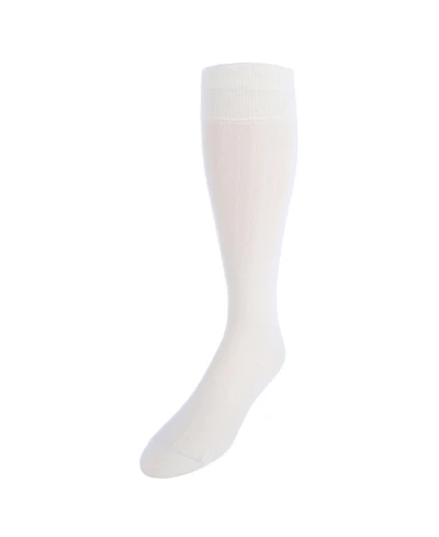 Trafalgar Men's Sutton Fine Merino Wool Solid Color Ribbed Socks