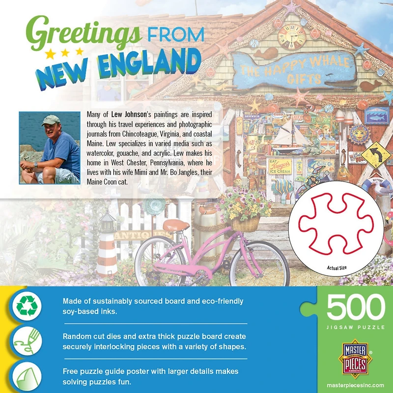 Masterpieces Greetings From New England - 500 Piece Jigsaw Puzzle