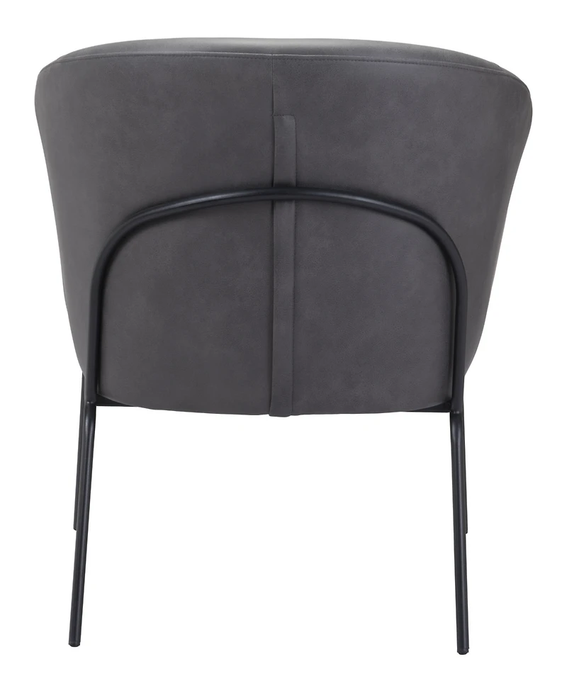 Zuo 30" Steel, Polyester Quinten Boho Chic Accent Chair
