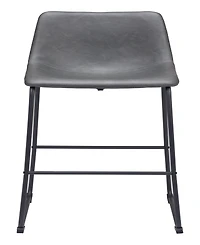 Zuo 39" each, Set of 2 Steel, Polyurethane Smart Bar Chair