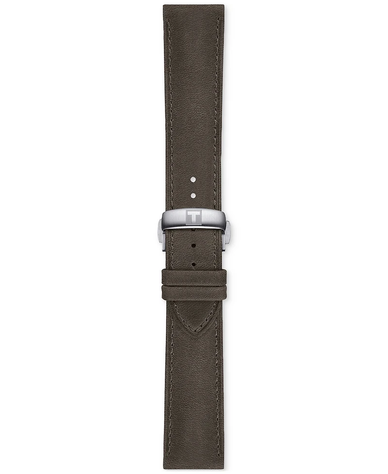 Tissot Men's Swiss Automatic Chemin des Tourelles Powermatic 80 Leather Strap Watch 42mm