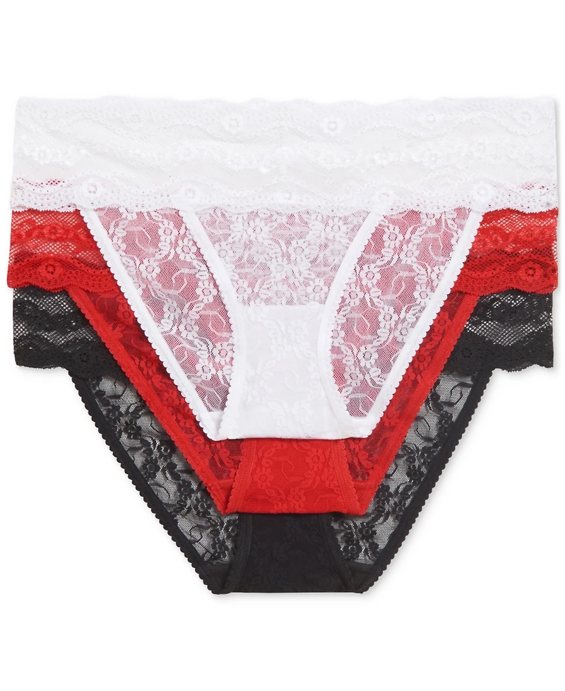 b.tempt'd by Wacoal Women's 3-Pk. Lace Kiss Bikini Underwear 970682