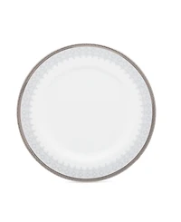 Noritake Silver Colonnade 4 Piece Bread Butter/Appetizer Plates Set, Service for 4