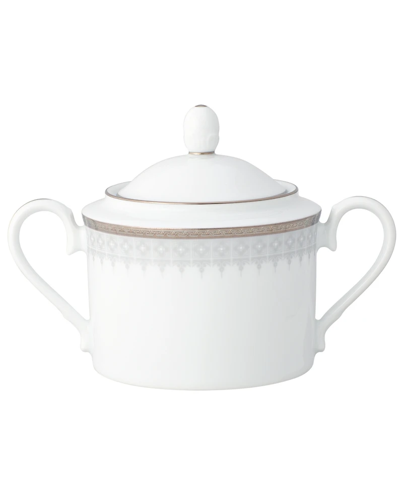Noritake Silver Colonnade Sugar and Creamer, Set of 2
