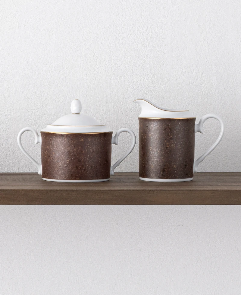 Noritake Tozan Sugar and Creamer, Set of 2