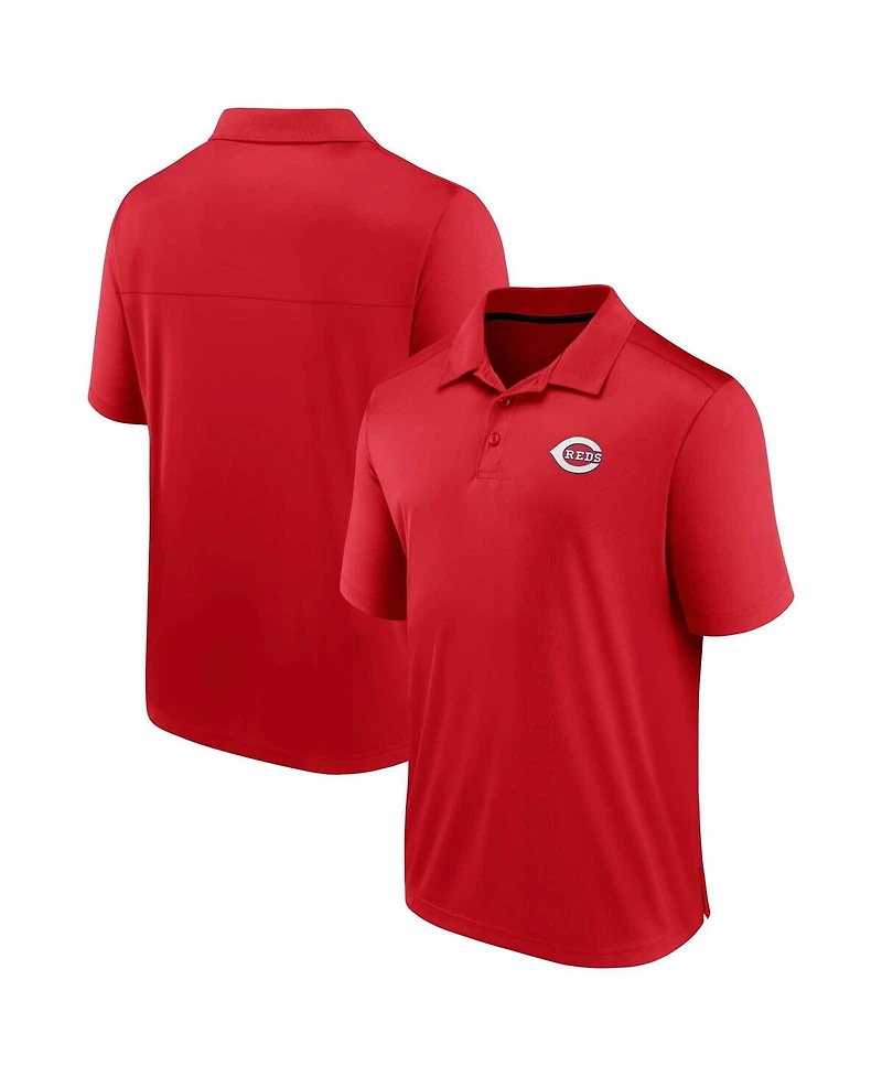 Men's Fanatics Red Cincinnati Reds Hands Down Polo Shirt