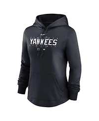 Women's Nike Navy New York Yankees Authentic Collection Pregame Performance Pullover Hoodie