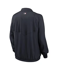 Women's Nike Minnesota Twins Navy Authentic Collection Team Raglan Performance Full-Zip Jacket