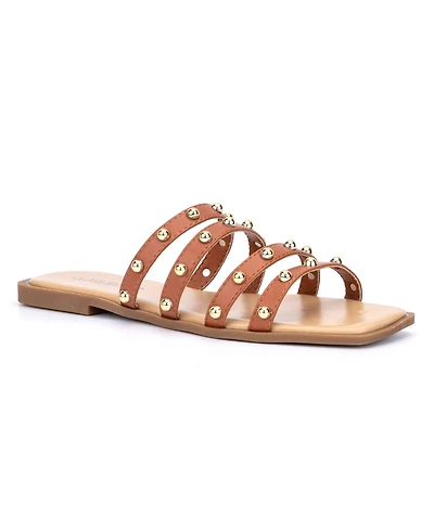 Olivia Miller Women's Heidi Stud Sandals