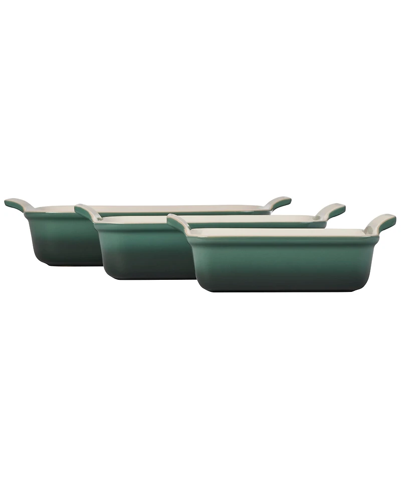 Le Creuset Set of 3 Heritage Bakers