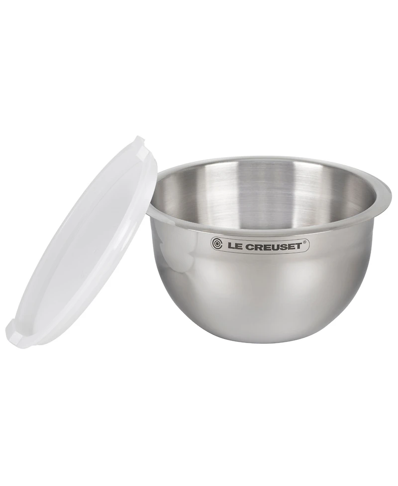 Le Creuset Set of 3 Stainless Steel Mixing Bowls with Lids