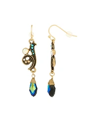 2028 Glass Multi Ab Bead Earrings