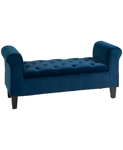 Homcom Button-Tufted Storage Ottoman Bed Bench
