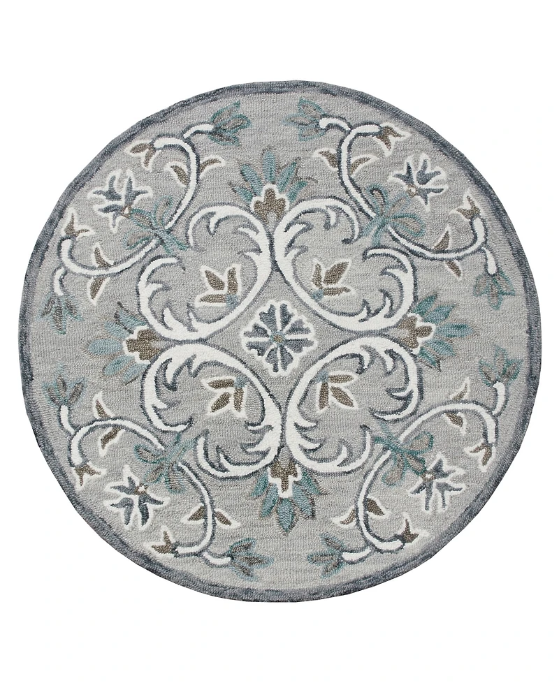 Lr Home Sweet Sinuo-152 4' x 4' Round Area Rug