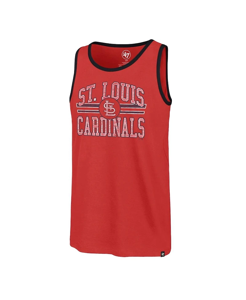 Men's '47 Brand Red St. Louis Cardinals Winger Franklin Tank Top