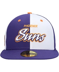 Men's New Era Purple, White Phoenix Suns Griswold 59FIFTY Fitted Hat