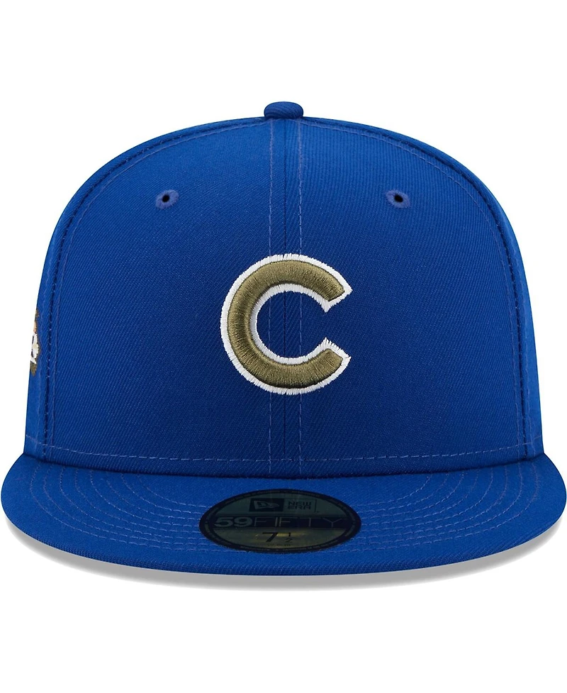 Men's New Era Royal Chicago Cubs 100th Anniversary Spring Training Botanical 59FIFTY Fitted Hat
