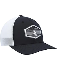 Men's '47 Brand Black, White Chicago White Sox Spring Training Burgess Trucker Snapback Hat