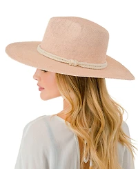 Marcus Adler Rope Trim Straw Panama Hat