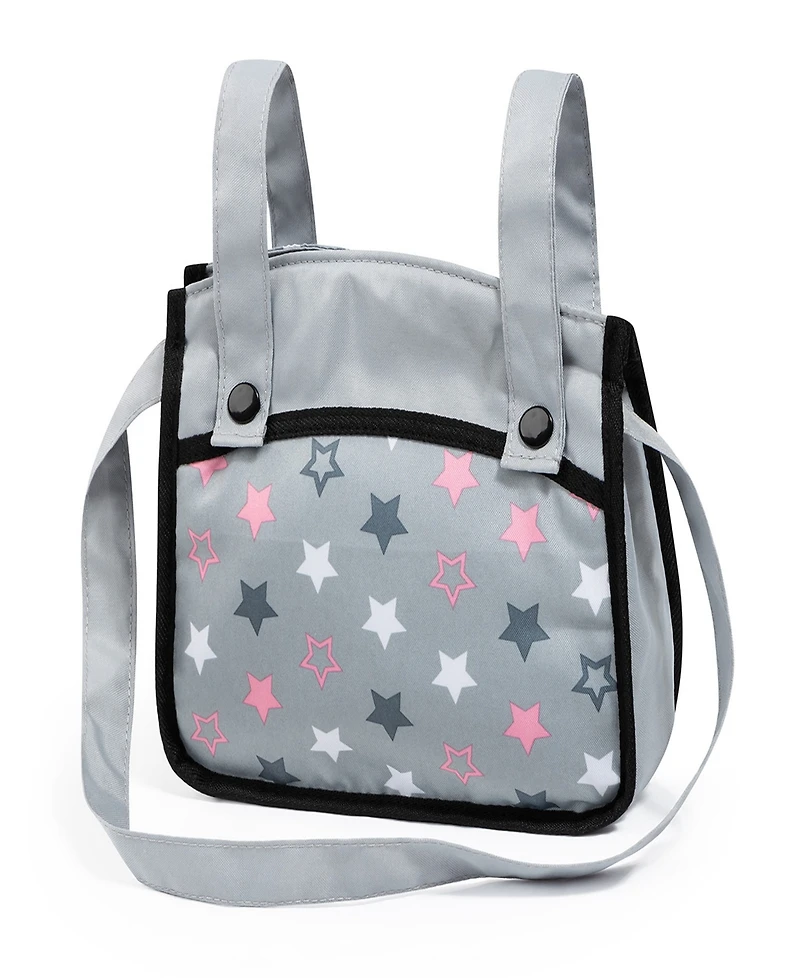 Bayer Design Dolls Grey, Pink, Stars Pram Xeo