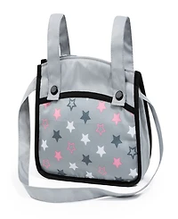 Bayer Design Dolls Grey, Pink, Stars Pram Xeo
