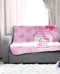 Hello Kitty Strawberry Milk Silk Touch Throw, 60" x 46"