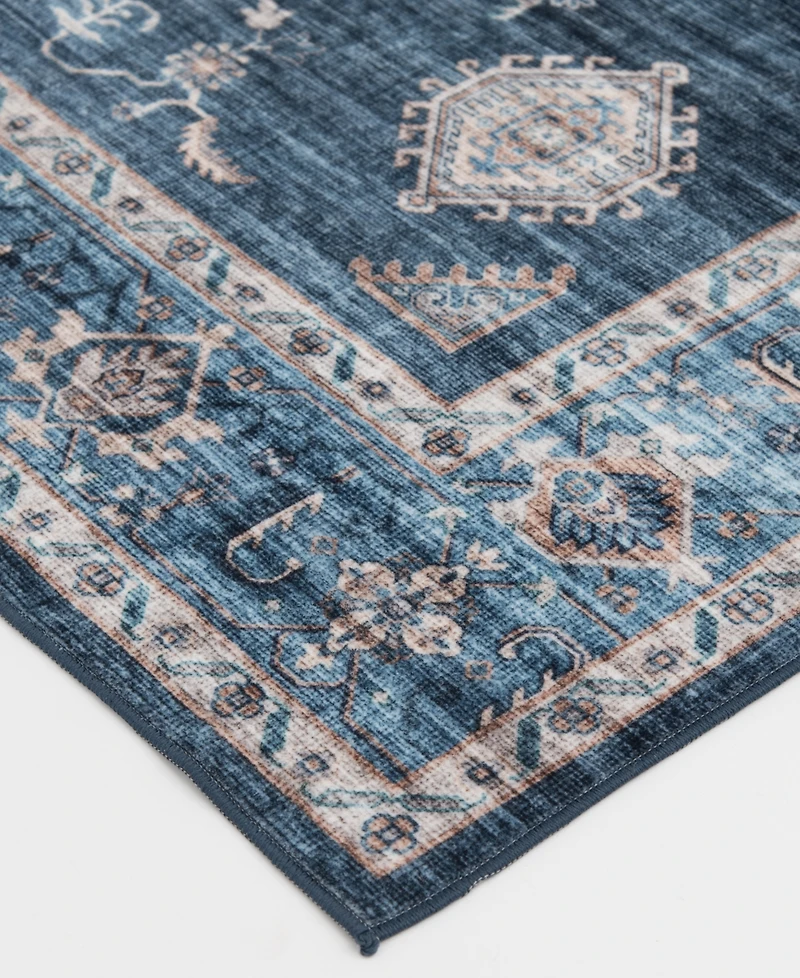 Mink Home Velvet Touch Washable Raq-001 7'6" x 9'6" Area Rug